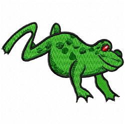 Frogs Embroidery Design 5